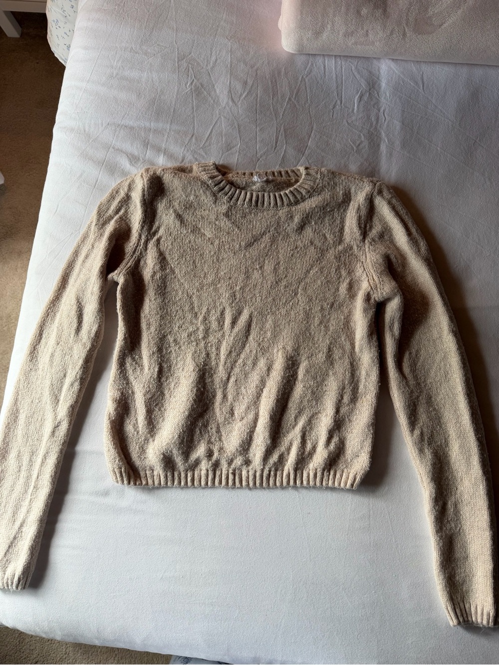 Garage Soft Crewneck Sweater - Beige
